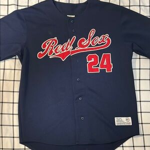 Majestic Red Sox Navy Jersey